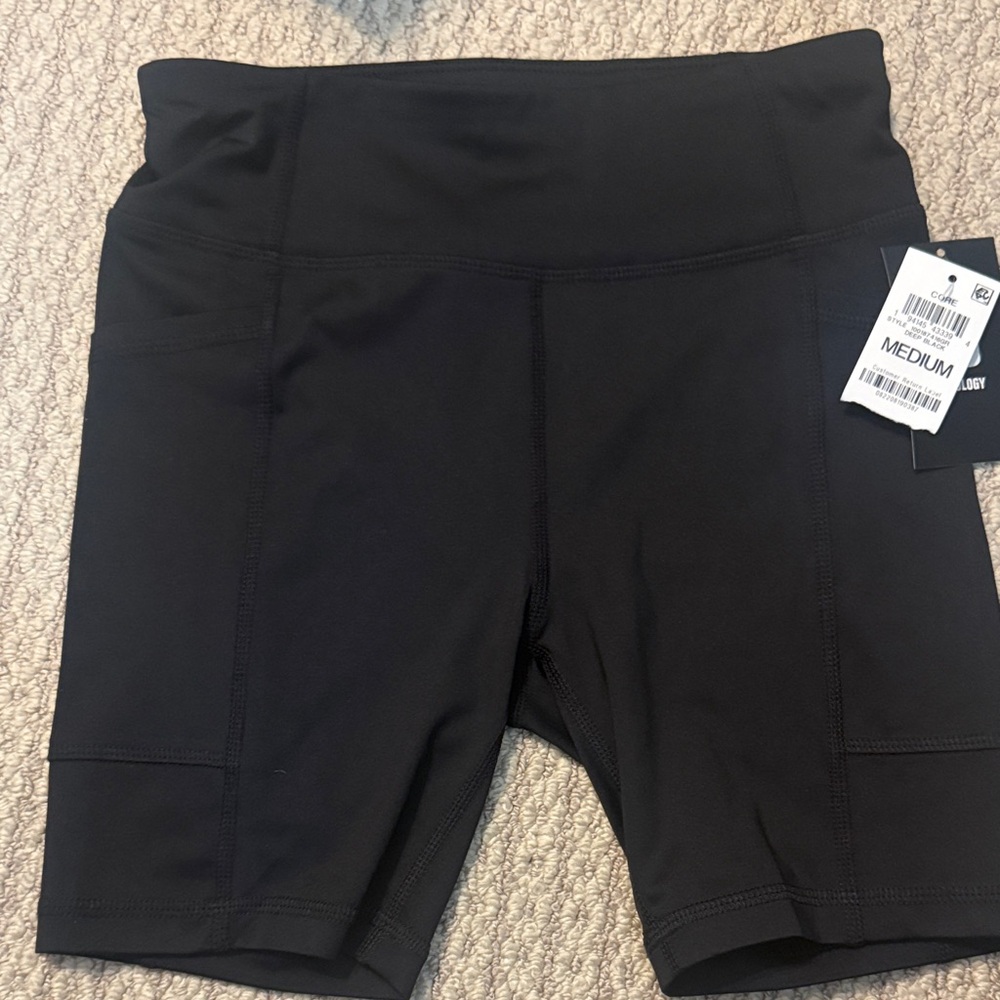 Ideology Black Women's Bike Shorts NWT